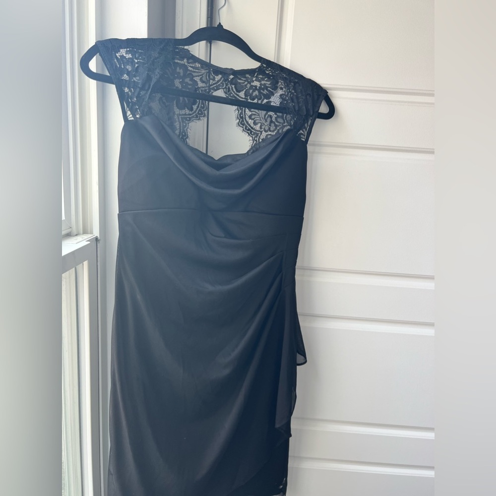 Black dress with back detail